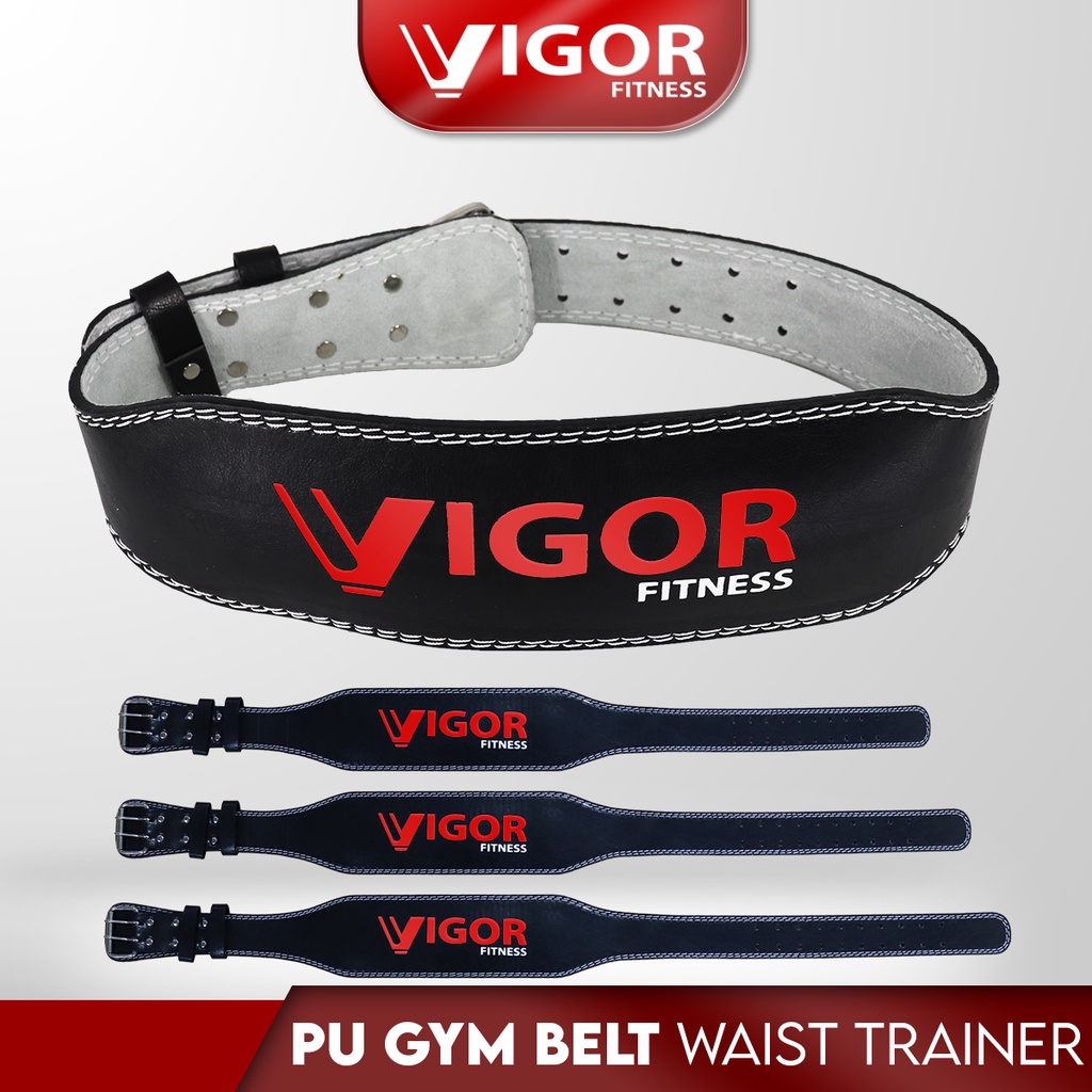 Vigor Fitness Weightlifting Pu Belt Back Waist Strap