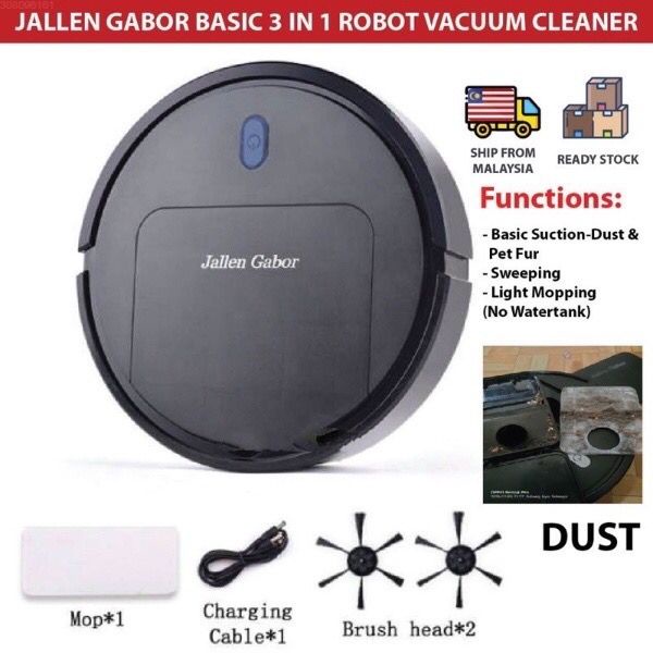 Jallen Gabor IS25 (3in1) / IS25A (5in1) Intelligent Vacuum Cleaner Smart Sweep Mop Vacuum Cleaning Robot