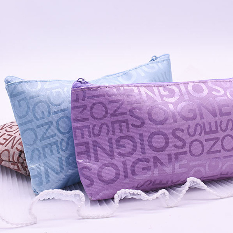 Women Zipper Cosmetic Makeup Bag Colorful Mini Zip Lady Coin Wallet Purse Bag Travel Organizer Pouch