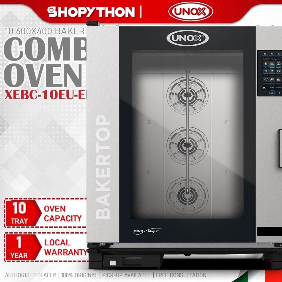 UNOX BAKERTOP MIND.MAPS 10 600x400 PLUS Countertop XEBC-10EU-EPRM (21000W) Combi Oven Smart Baking Cooking Commercial