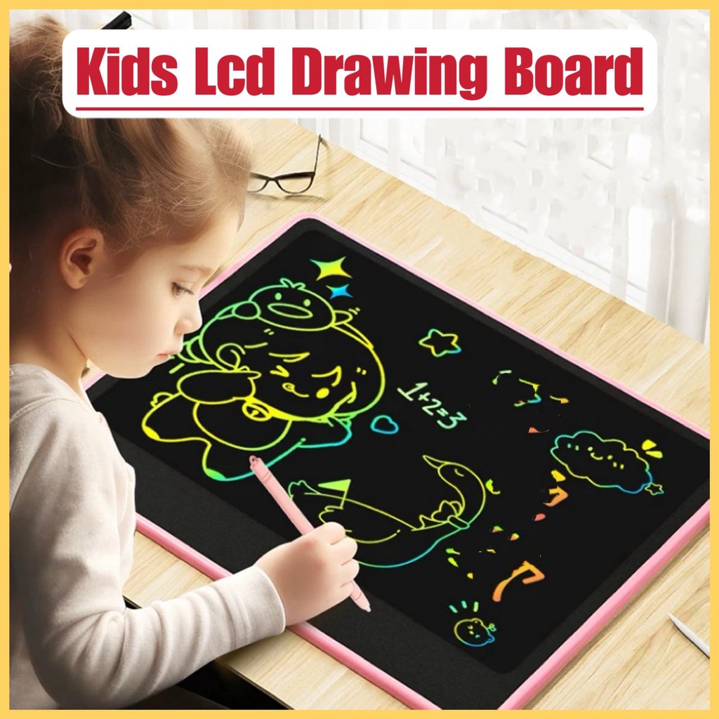 Kids LCD Writing Tablet , 20' inch/ 16' inch , Digital Drawing Graphics Kids Erasable Drawing Board
