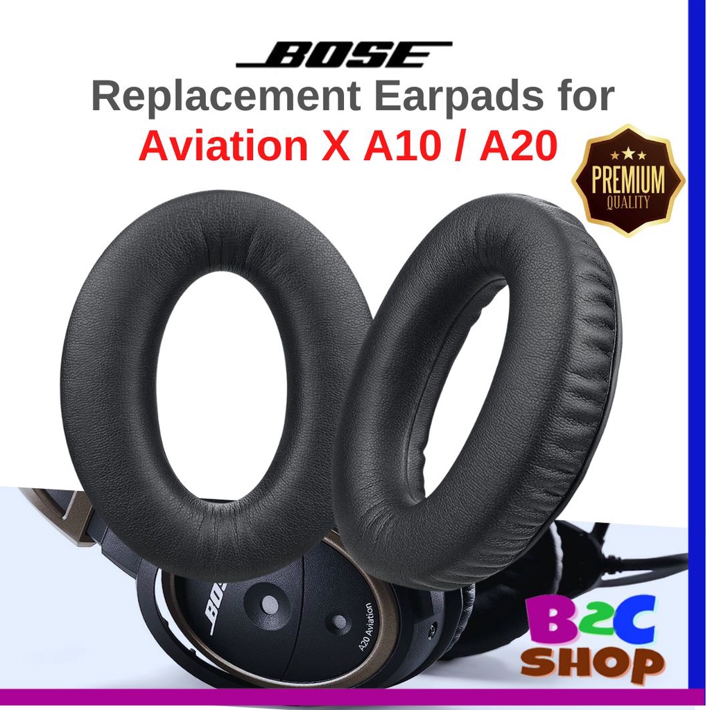 1Pair Bose A20 Aviation / Aviation X A10 Headset Replacement Ear Pads Cushion Earpad