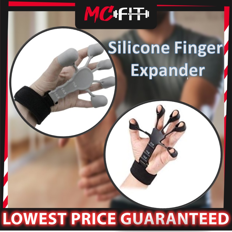 MCFIT Silicone Hand Finger Grip Strengthener Workout Gripper Strength Stroke Rehabilitation Equipment