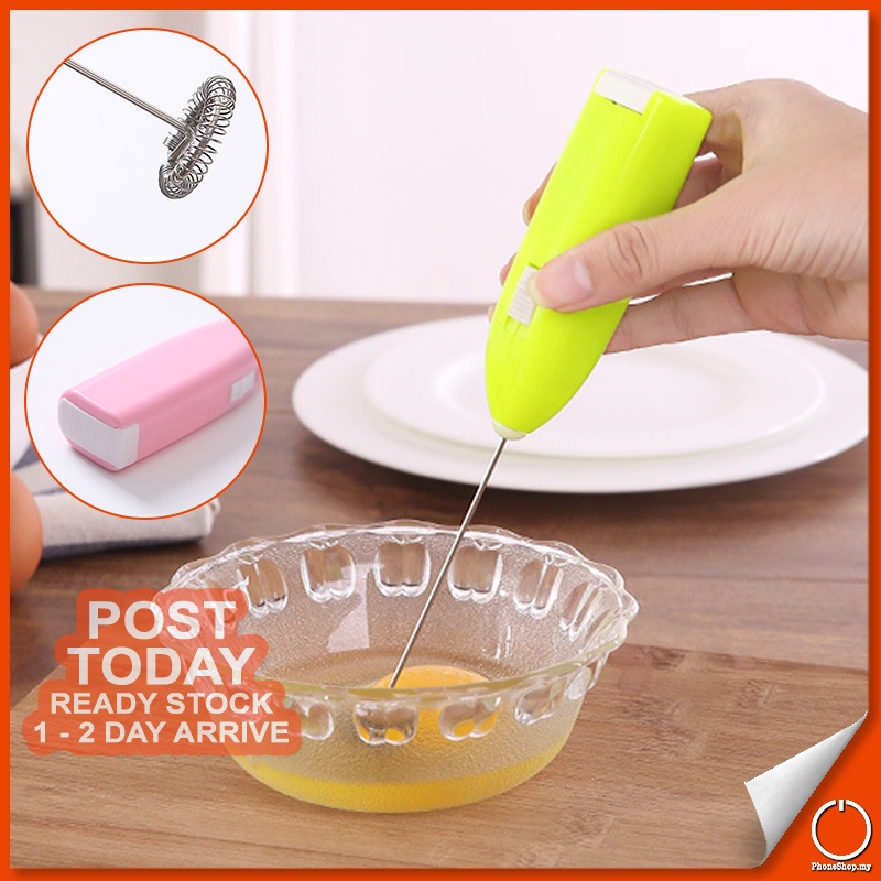 Electric Egg Beater Milk Frother Mixer Whisk Coffee Blender Baking Tools Pemutar Telur 打蛋器