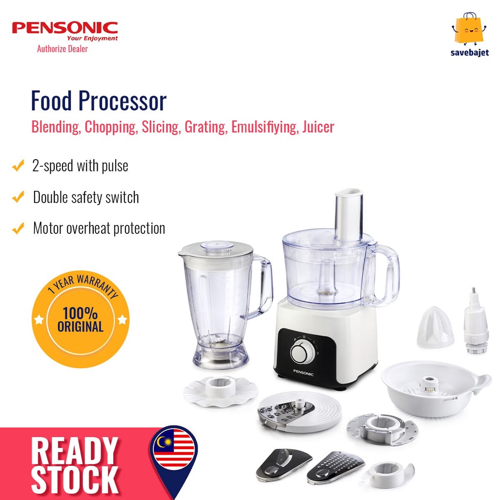 PENSONIC Mesin Pengisar Makanan Food Processor PB-5001