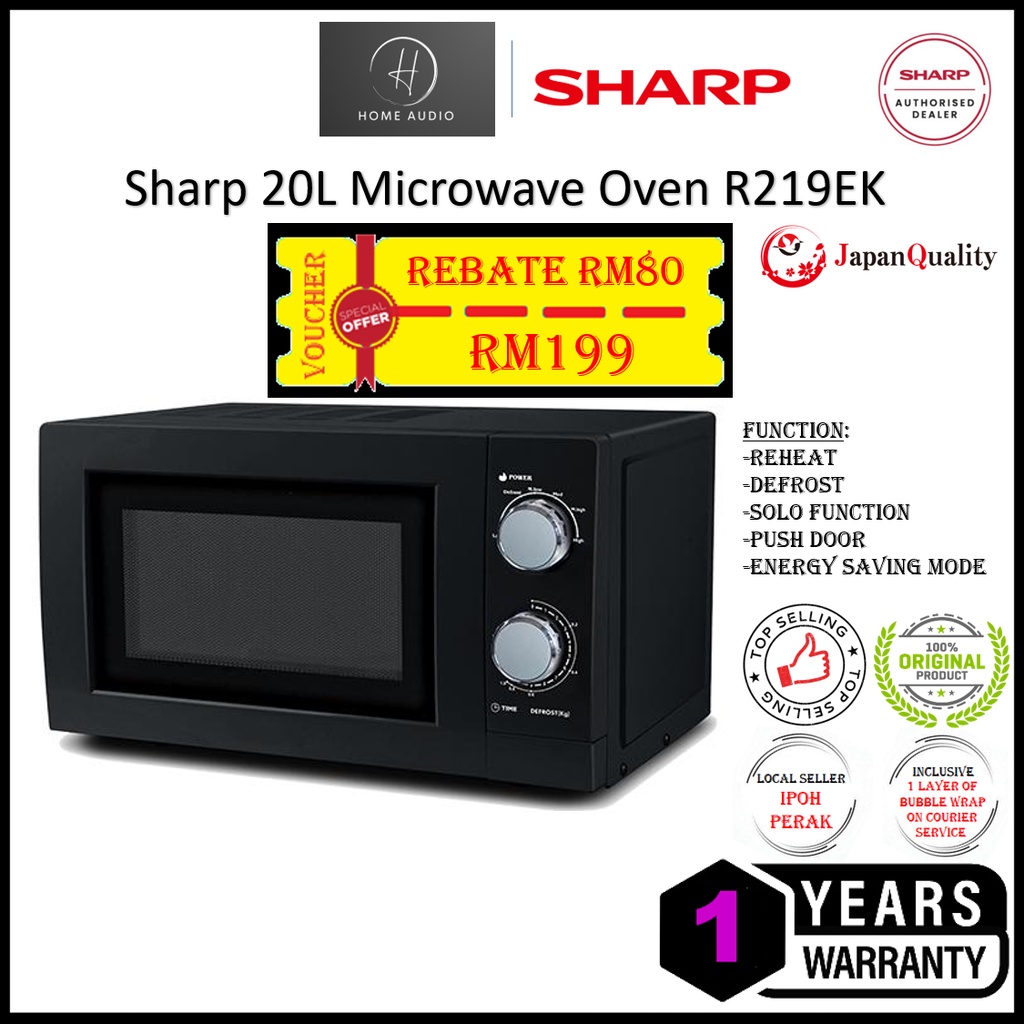 Sharp Microwave Oven 20L  Gelombang Mikro Oven - R219EK / R2021GK