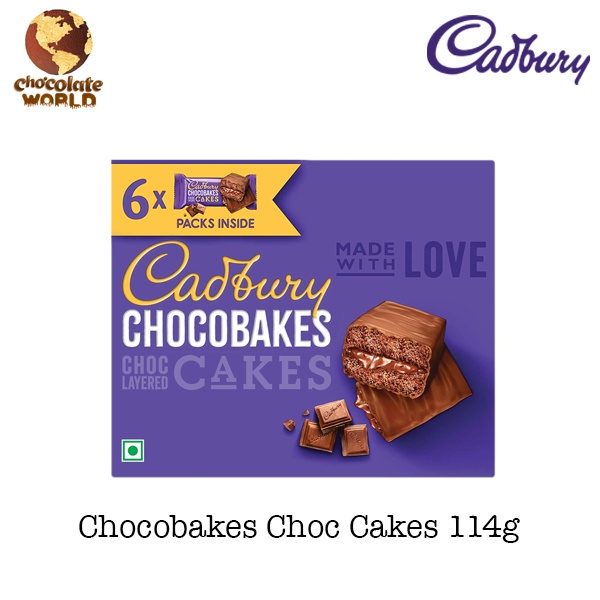 Cadbury Chocobakes Choc Layered Cakes 114g