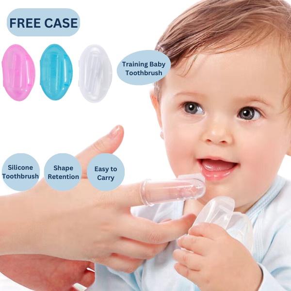 Baby Silicone Finger Toothbrush Baby Oral Care Berus Gigi Bayi