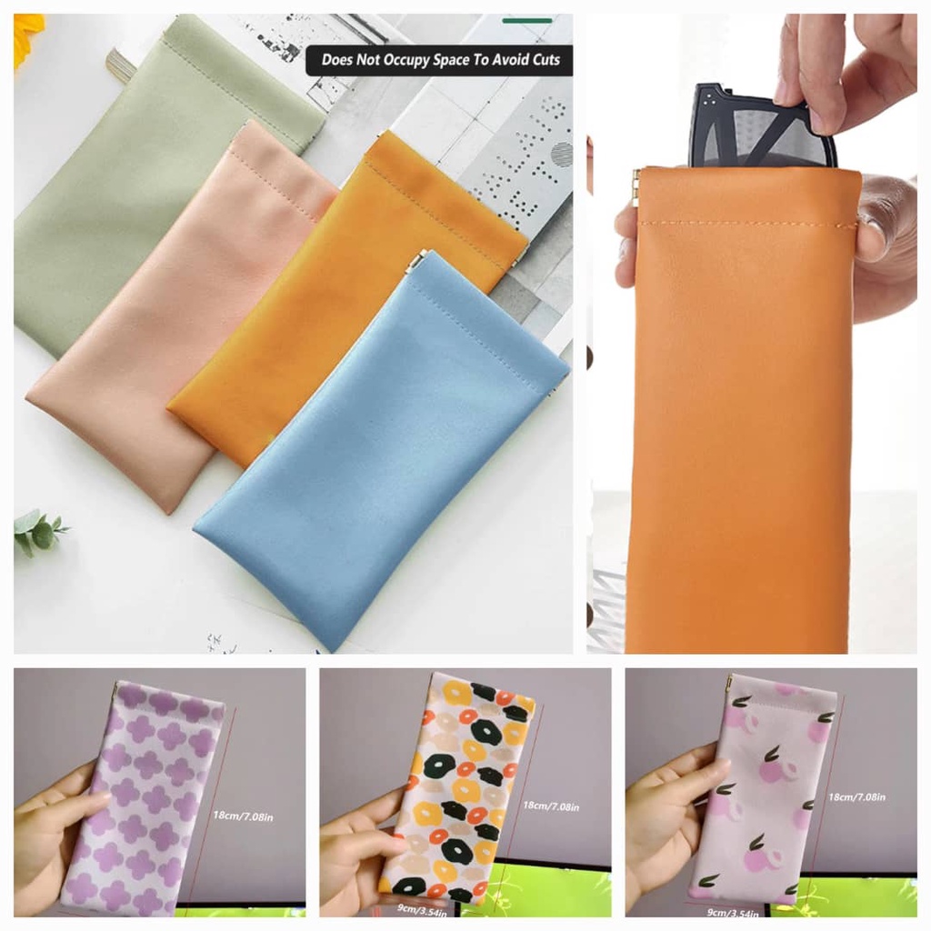 PU Leather Glasses Storage Bag Automatic Closed Sunglasses Case Waterproof Pouch Eyewear accessories