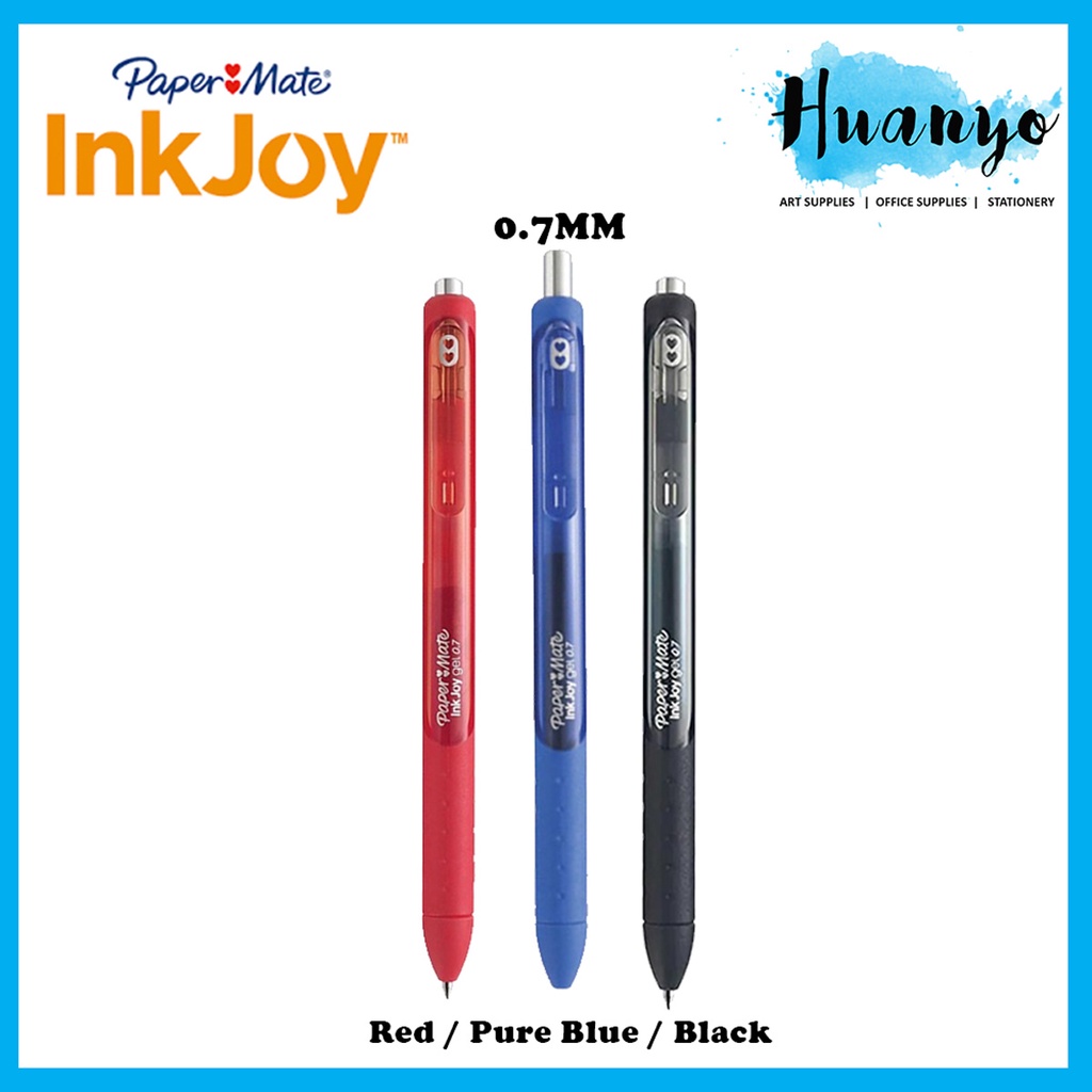 Paper Mate Ink Joy Gel Pens - Black, Red, Blue 0.5mm Nib - Set of 3 Pens