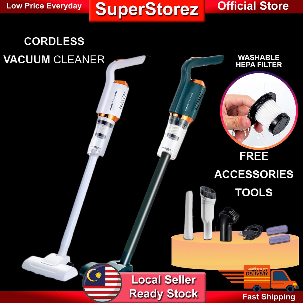 Superstorez Cordless Vacuum Cleaner With Mop Pad Rechargeable Handheld Car Household Vacuum Cleaner, Vacum Rumah