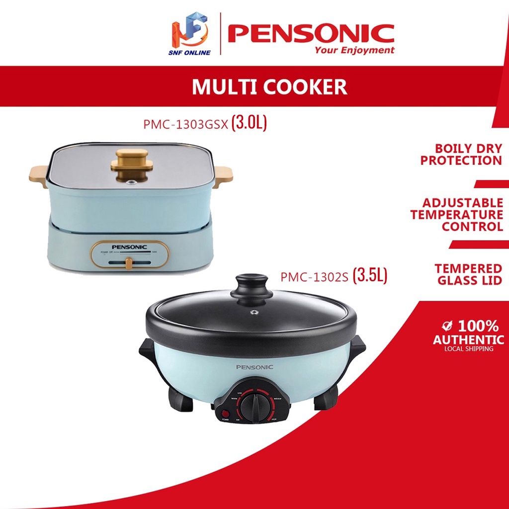 Pensonic Multi cooker Steamboat Hotpot Fry Grill (3.5L) PMC-1302S (5.0L) PMC-1502 PMC-1303GSX (3L)