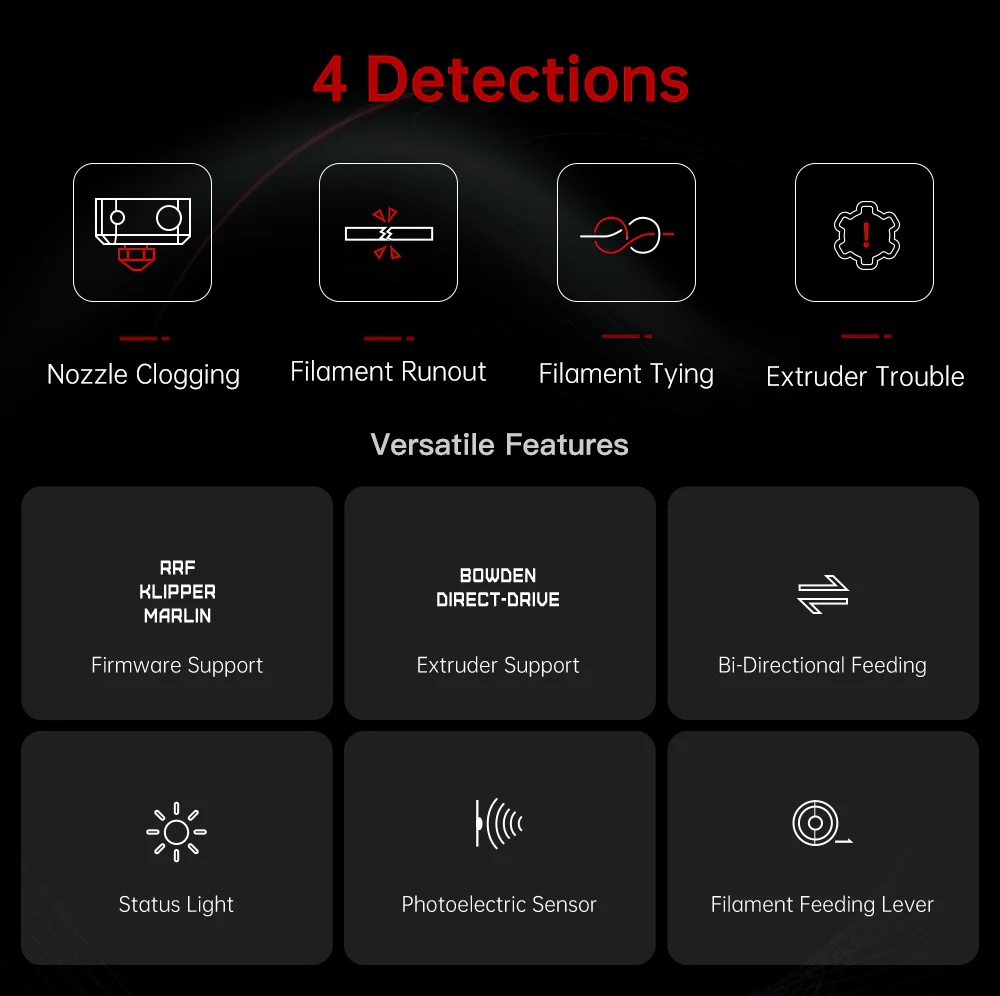 Bigtreetech smart filament sensor v2.0 detection stuck blocking resume printing for ender 3 v2 cr10 skr 1.4 mini v2