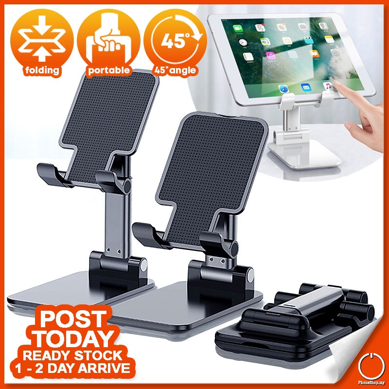 Desktop Free Hand 45 Adjustable Bracket Mount Stand Phone Holder Universal Tablet Smartphone