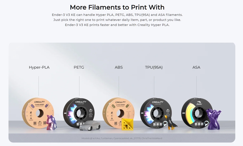 Creality ender 3 v3 ke fdm printer 3d printer 220mm*220mm*240mm build size auto leveling wifi transfer