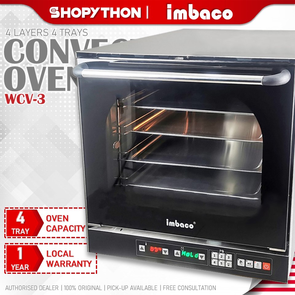 IMBACO Digital Convection Oven WCV-3 (60L/2670W) PCB Control Programming 4 Bake Tray Kuih Raya Biscuit Cookies Ketuhar