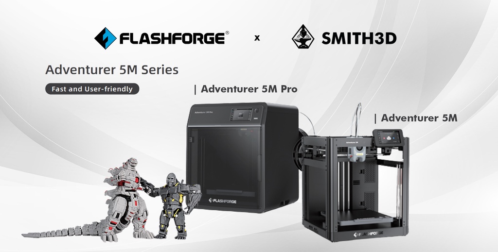 Flashforge adventurer 5m series 5m/5m pro 3d printer auto leveling low noise fdm printer 220*220*220cm 280°c extruder