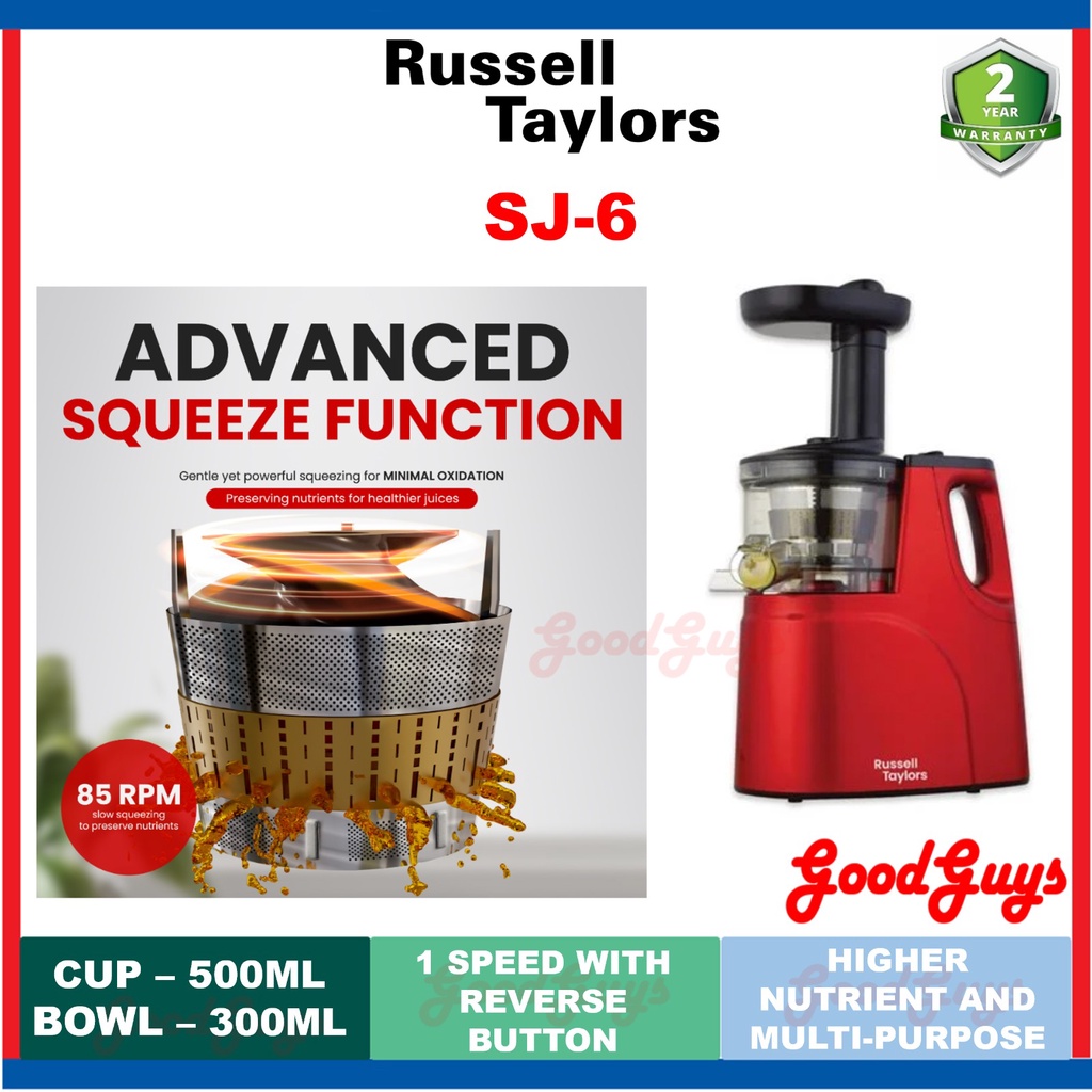 Russell Taylors SJ-6 Slow Juicer I 150W (SJ6)