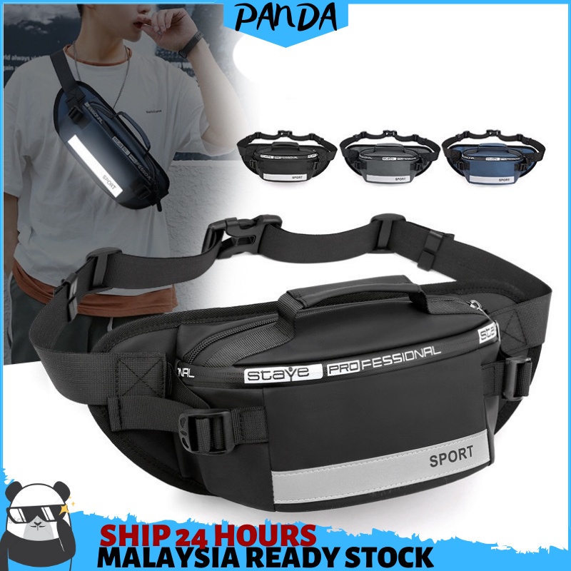 PSB56 PandaShop Men chest bags Sling Bag Men's Shoulder Beg Lelaki Girl Waist Bags sling bag men men bag men canvas beg