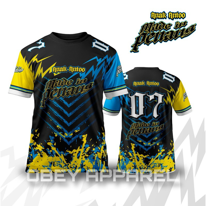 Anak Anto Made In Penang 07 Sublimation Tshirt • Baju Anak Antoo Penang • Orang Penang Tak Qanjau Punya