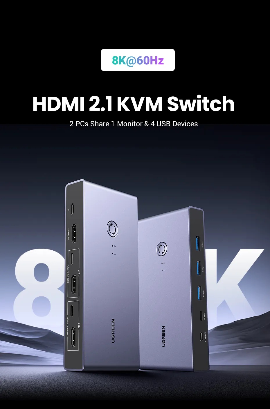 New 8K KVM Switch with HDMI 2.1 for Gaming