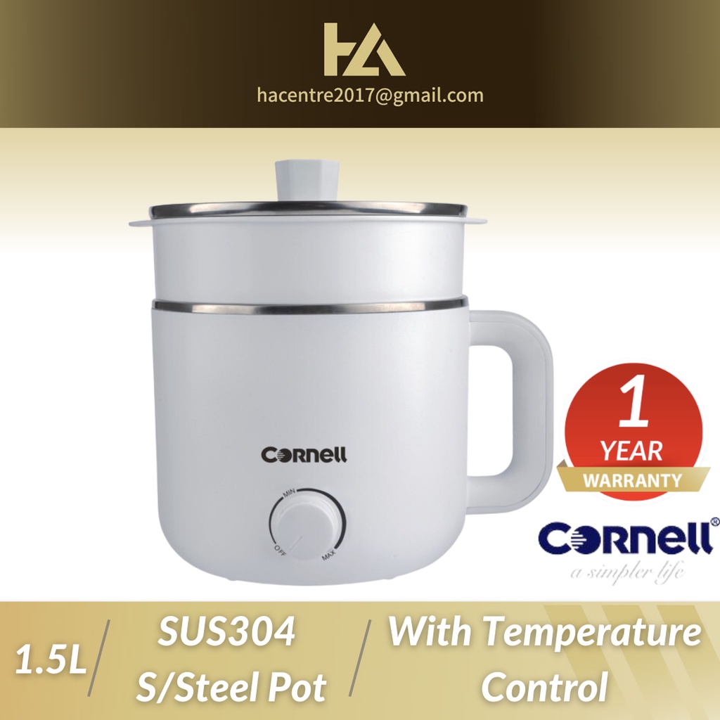 Cornell 1.5L Mini Multi Cooker with Steam Tray CMCS1500X