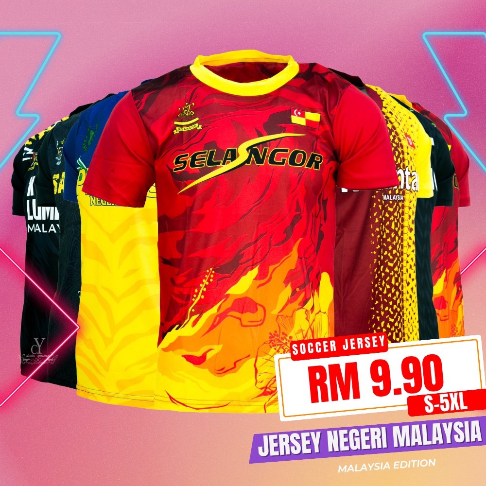 CY 0526 New jerseys / Jersey Shirt /Baju Bola Mlaysia / Liga Malaysia / Baju Jersi /Perlis /Kelantan /Sarawak /Selangor
