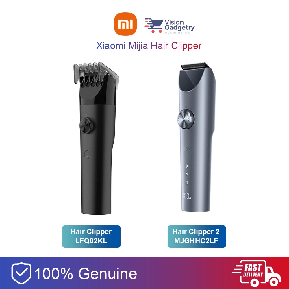 Xiaomi Electric Hair Trimmer Clipper 2 Shaver Wireless 0.5-1.7mm Ceramic Knife IPX7 LFQ02KL MJGHHC2LF