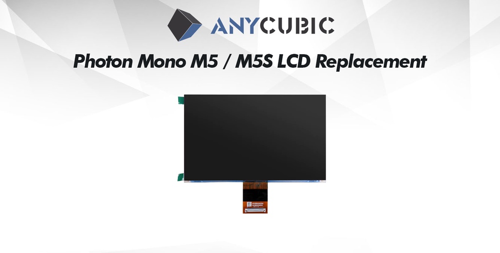 Anycubic photon mono m5 / m5s lcd replacement, lcd replacement for 3d resin printer, compatible with m5 / m5s