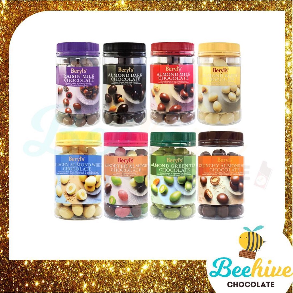 Beryls Almond Coated Chocolate 330g - 400g [Halal] [Ice Packs Included]