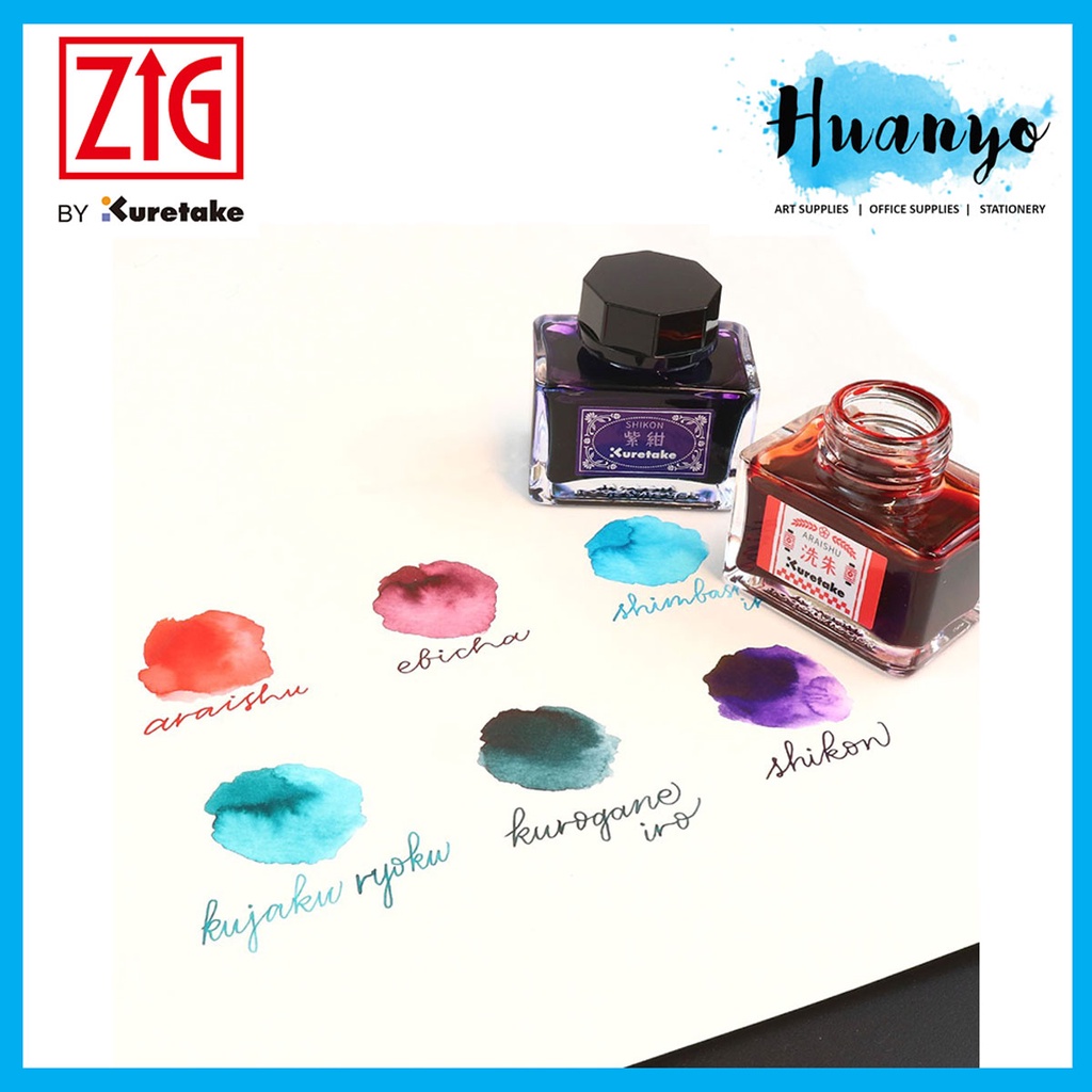 Kuretake Meiji No Iro 20ml Bottled Ink - Kuroganeiro