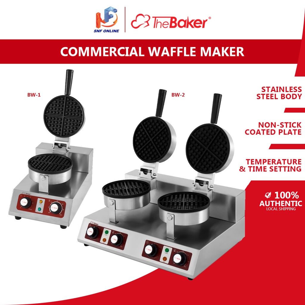 The Baker Commercial Waffle Maker Machine BW-2 BW-1