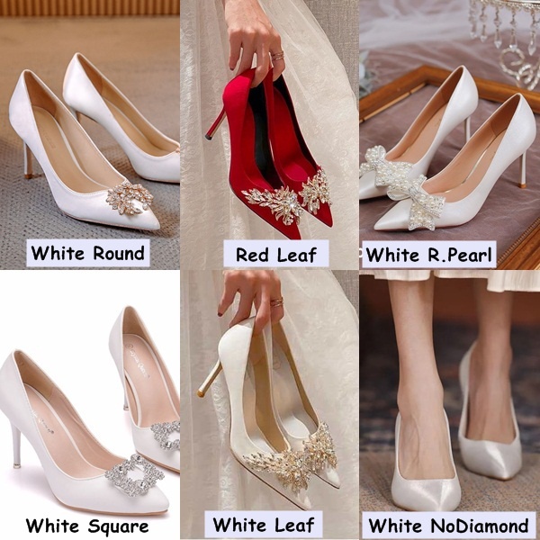 Wendy Fashionhomez 8225 Saloma Wedding Shoes/Bridal Shoes/Kasut Nikah/Kasut Kahwin (size 34-42)-PLUS SIZE