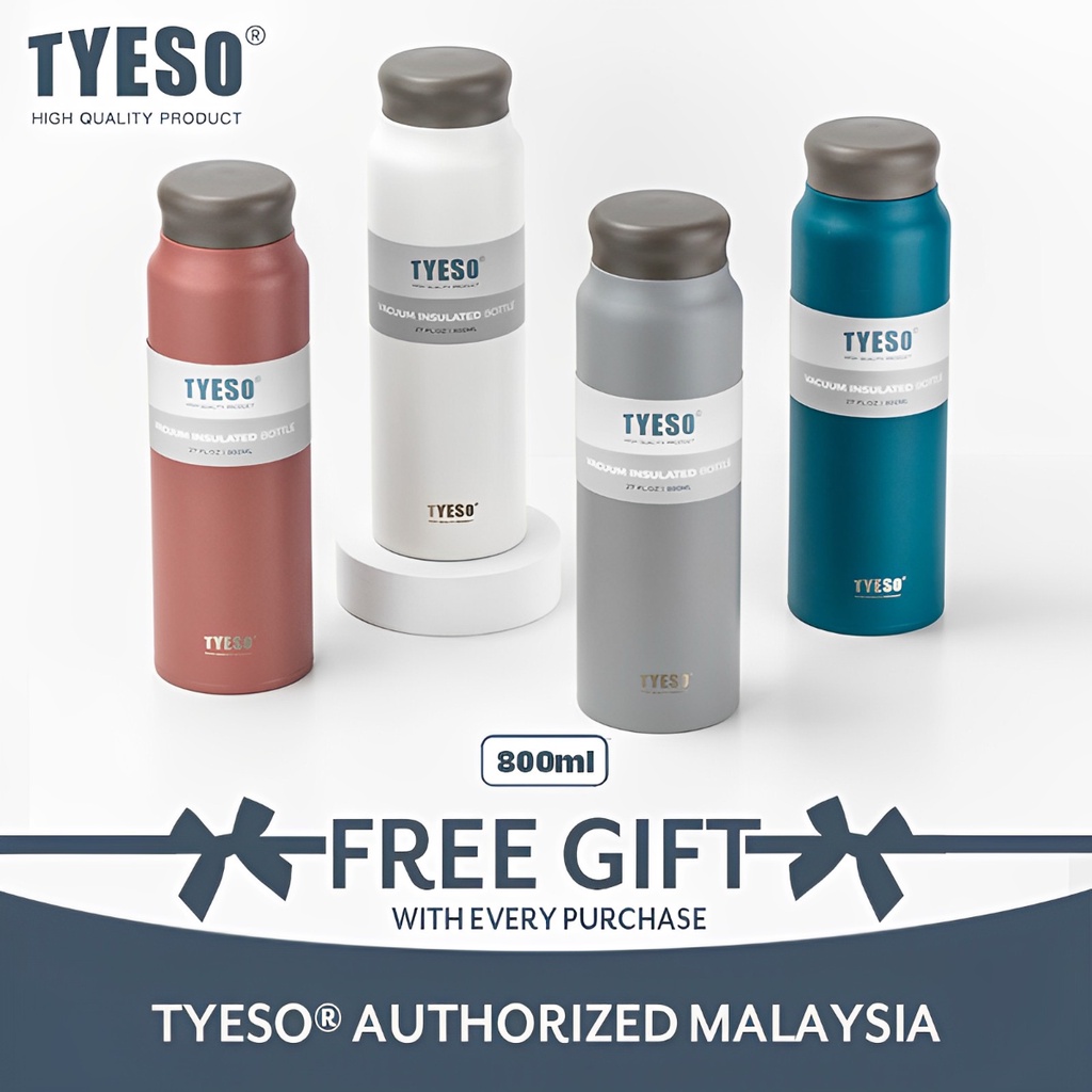 TYES0 TS-8831 800ml Vacuum Insulated Modern Tumbler Keep Cold And Hot Water Bottle Botol Air