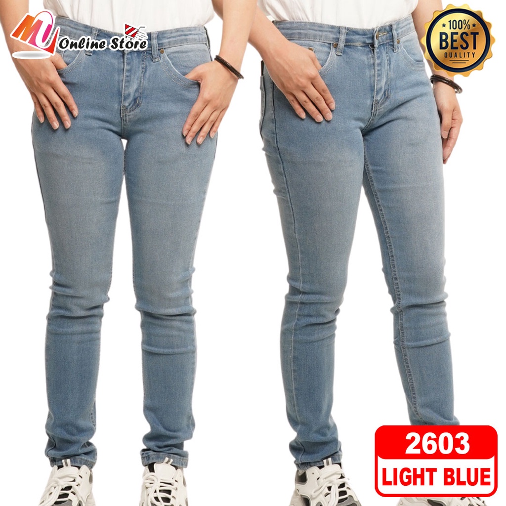 MU SELUAR JEANS WANITA DEWASA / WOMEN JEANS SLIM FIT / SELUAR JEANS / SELUAR SLIM FIT/ SELUAR JEANS WANITA 2602 & 2603