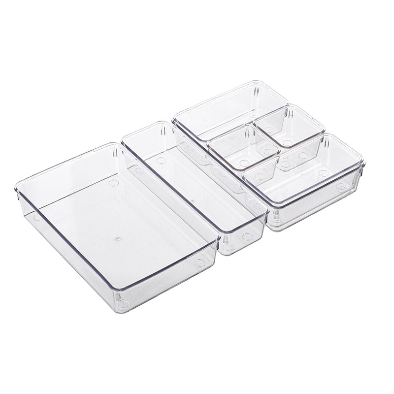 COLOGO Cosmetic Cabinet Anti-Scratch Drawer Organizer Office Desk Storage Box