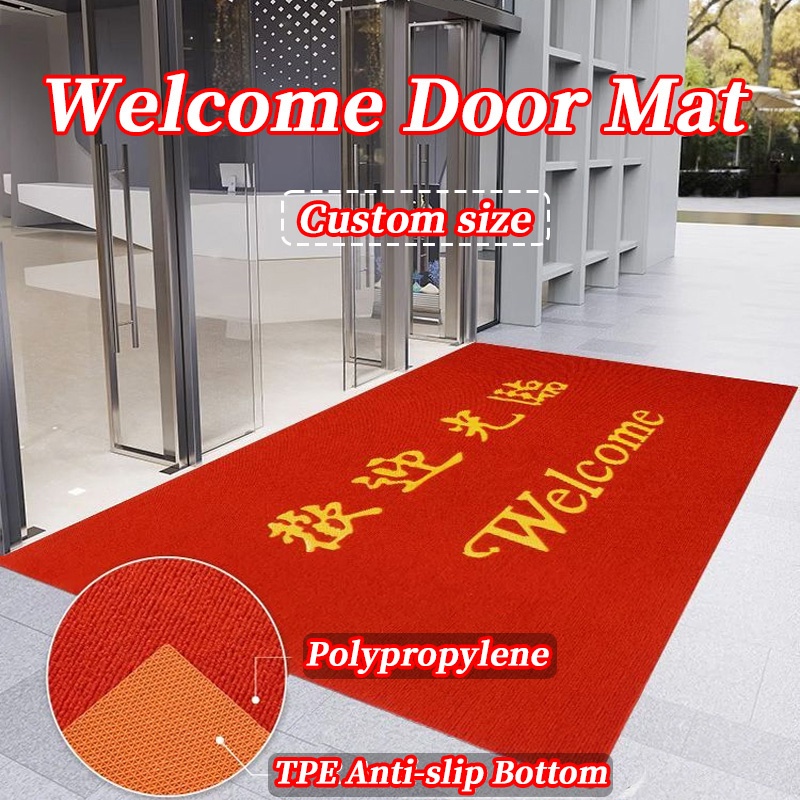 Custom Carpet Floor Mat Large Floor Mat Outdoor Door Mat Entrance Welcome Mat Non-slip Absorb Water Carpet Shop Hote Rug