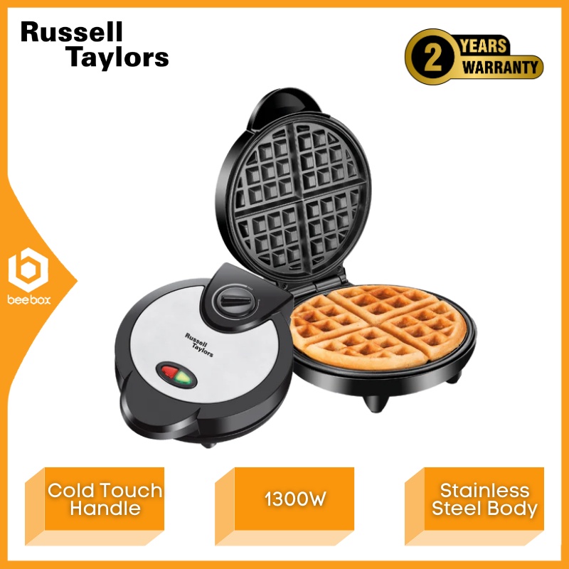 Russell Taylors Stainless Steel Belgian Waffle Maker Temperature Control WM25 WM-25