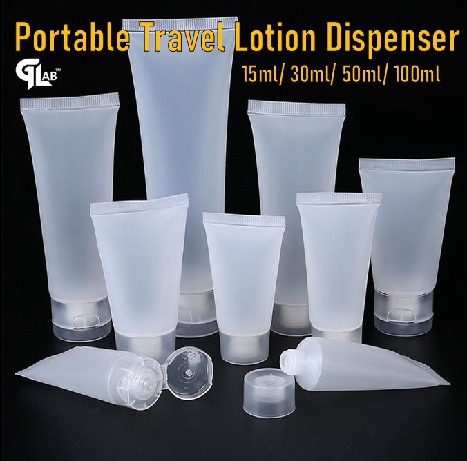Plastic Bottle Travel Bottle Refill Bottle Flip Cap Bottle Travel Bottle Set Transparent Bottle