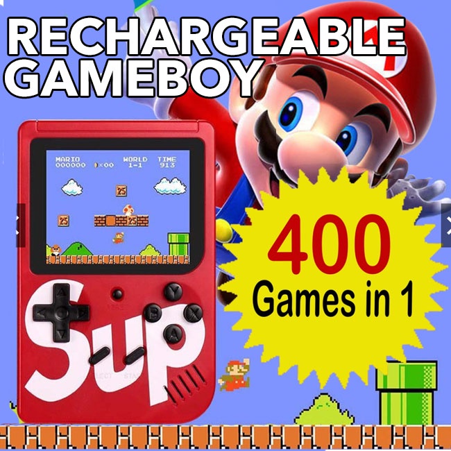 Super Original Retro Mini Gameboy Game Console Built-in 400 Games AV Out PK PS4 Sup Gamebox Game Box Game Pokemon Mario