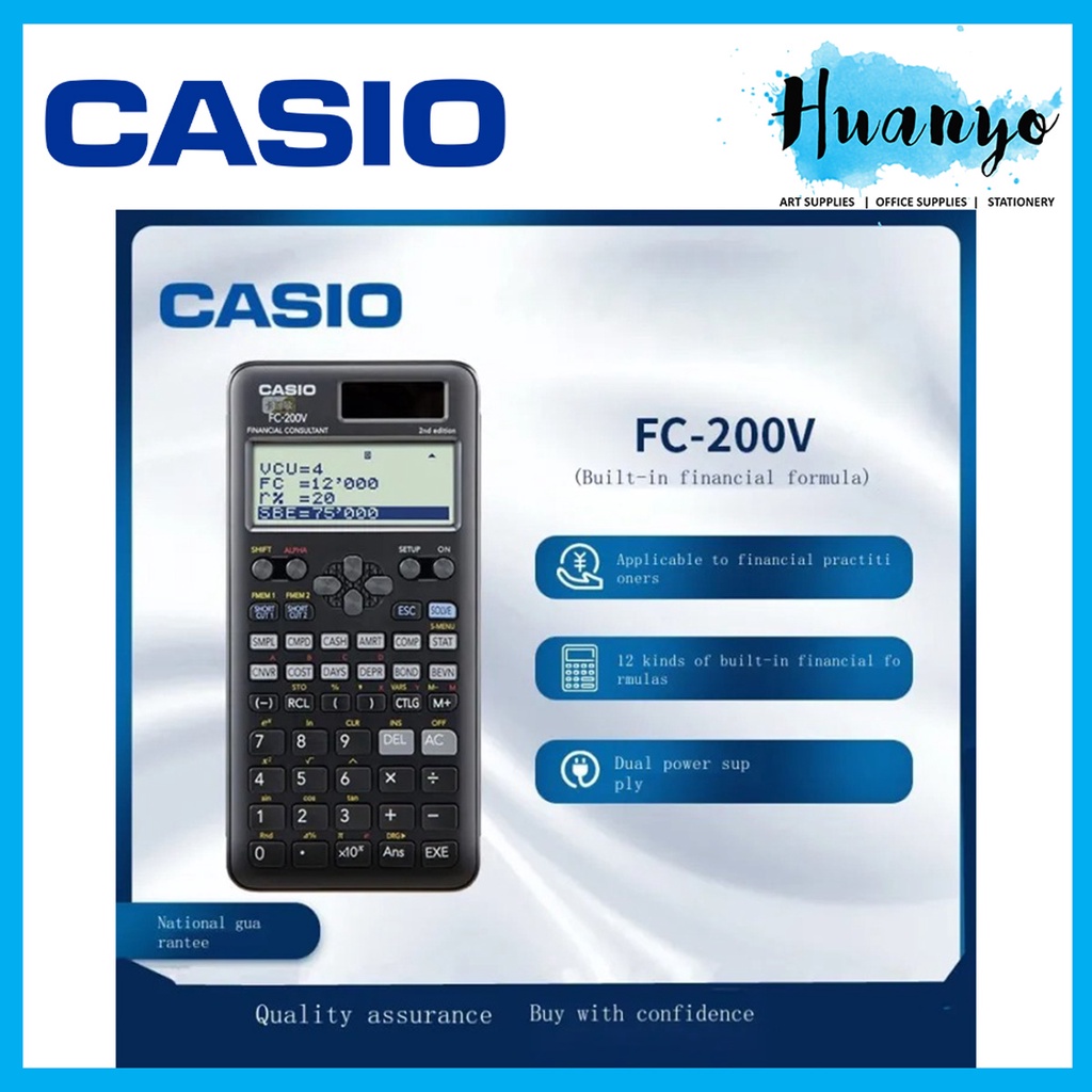 Casio Financial Consultant Calculator FC 200V 2nd Edition For