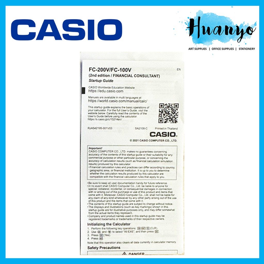 Casio fc 100v outlet financial consultant