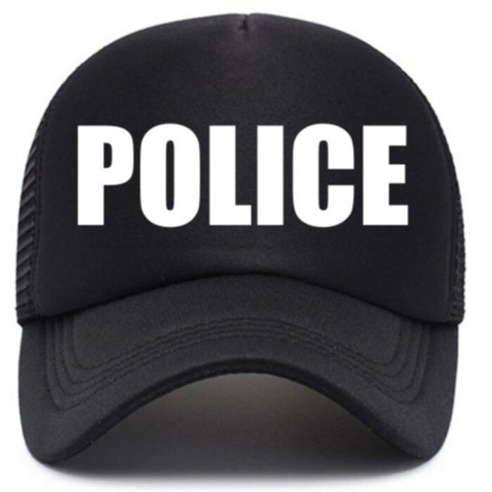 HIGH QUALITY POLICE PROFESSION JOB STATEMENT Mesh Net Trucker Hat Baseball Cap