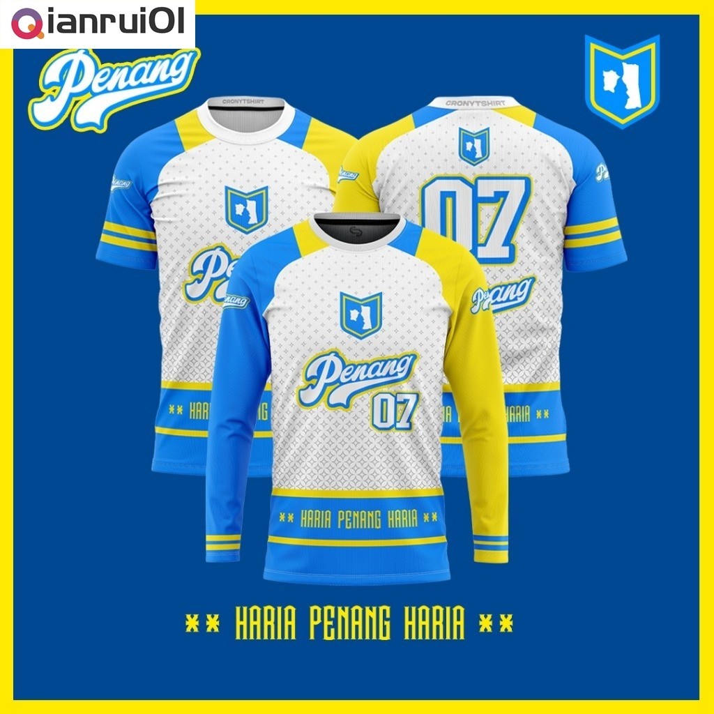 [Penang07] Pulau Pinang Pulau Mutiara Sublimation Tshirt | Baju Pulau Pinang Haria Penang Haria | Baju Lelaki