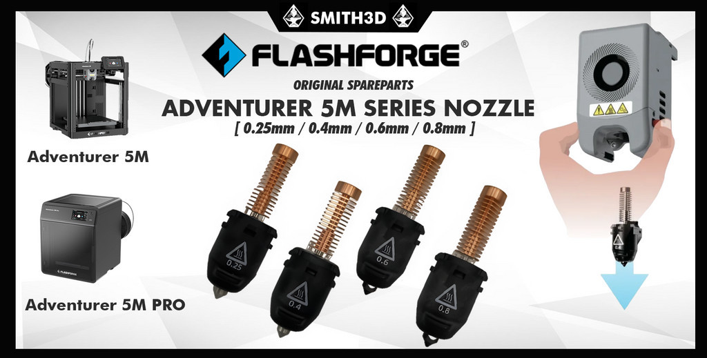 Flashforge adventurer 5m | 5m pro nozzle assembly, adventurer 5m spare parts nozzle assembly replacement original parts