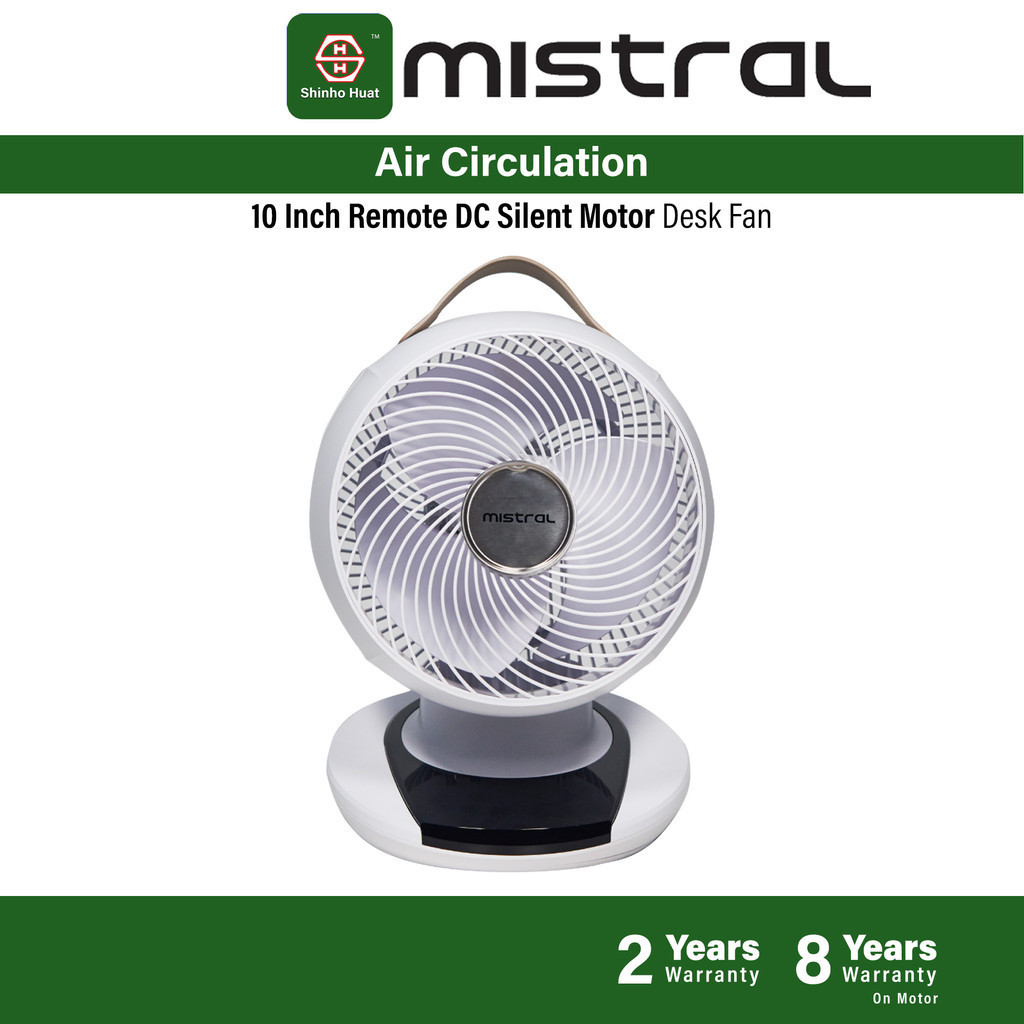 Mistral Air Circulator Fan / Table Fan / Oscillation Fan MACD1001 MAIRONE DC Motor