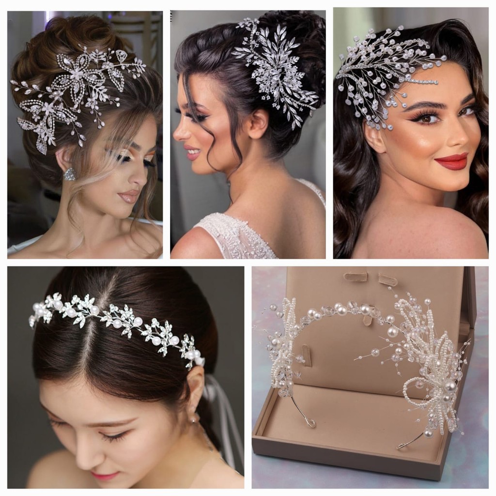Fashion Bridal Headband Hair Accessories Horse Eye Crystal Headband Hand Stick Diamond Jewelry Shiny Hair Band