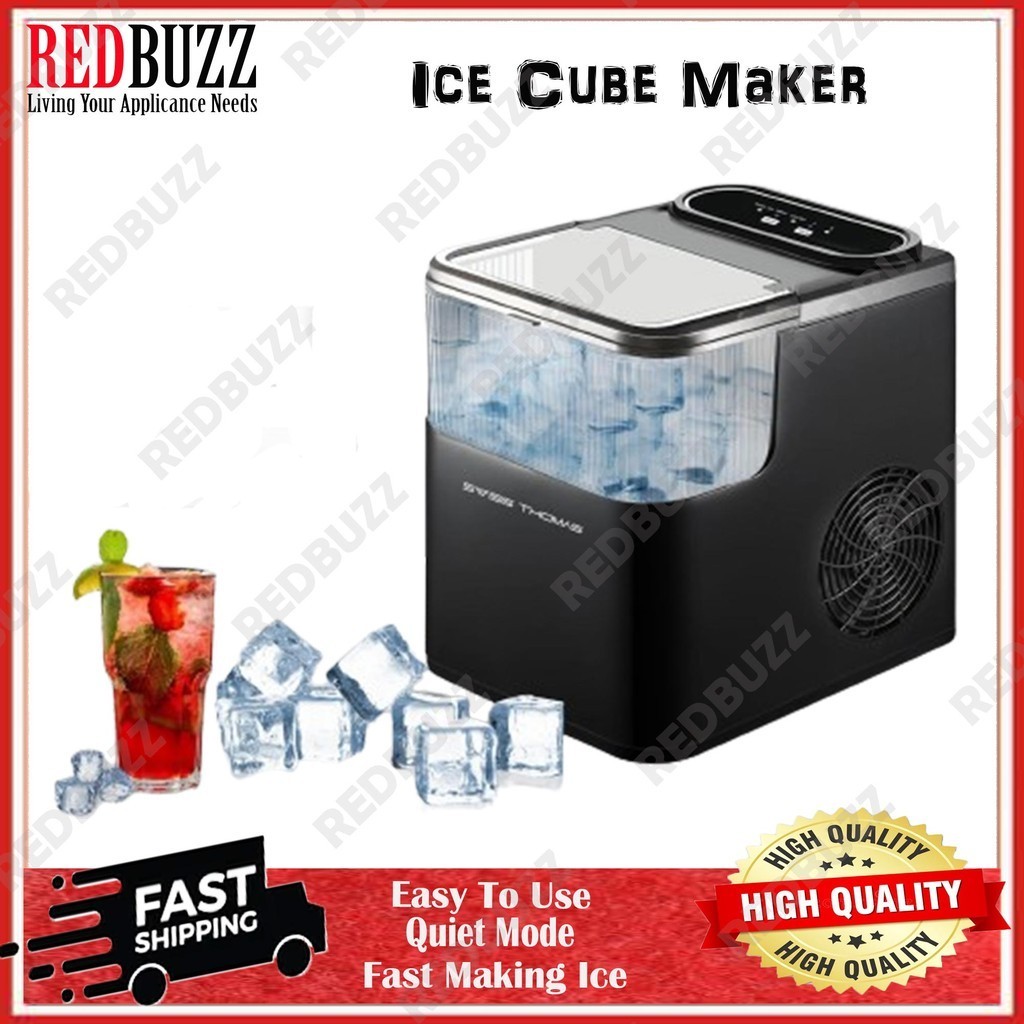 REDBUZZ Ice Maker Mesin Pembuat Batu Ais Cube Maker Swiss Thomas Mesin Ais Batu 制冰器