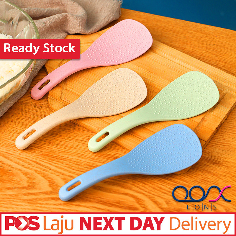 COOKWARE PRESERVATION Non Stick Rice Spoon Heat Resistant Rice Scoop Eco Friendly Wheat Straw Rice Paddle Kitchenware
