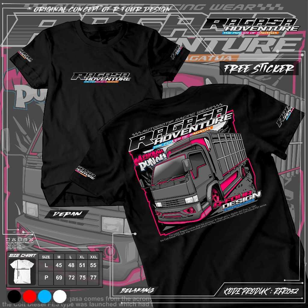 KAOS TRUK RAGASA RFR032 KAOS TRUK TERBARU KAOS ZEROONE KAOS TRUCK KATA KATA KAOS KAOS DRIVER MUDA